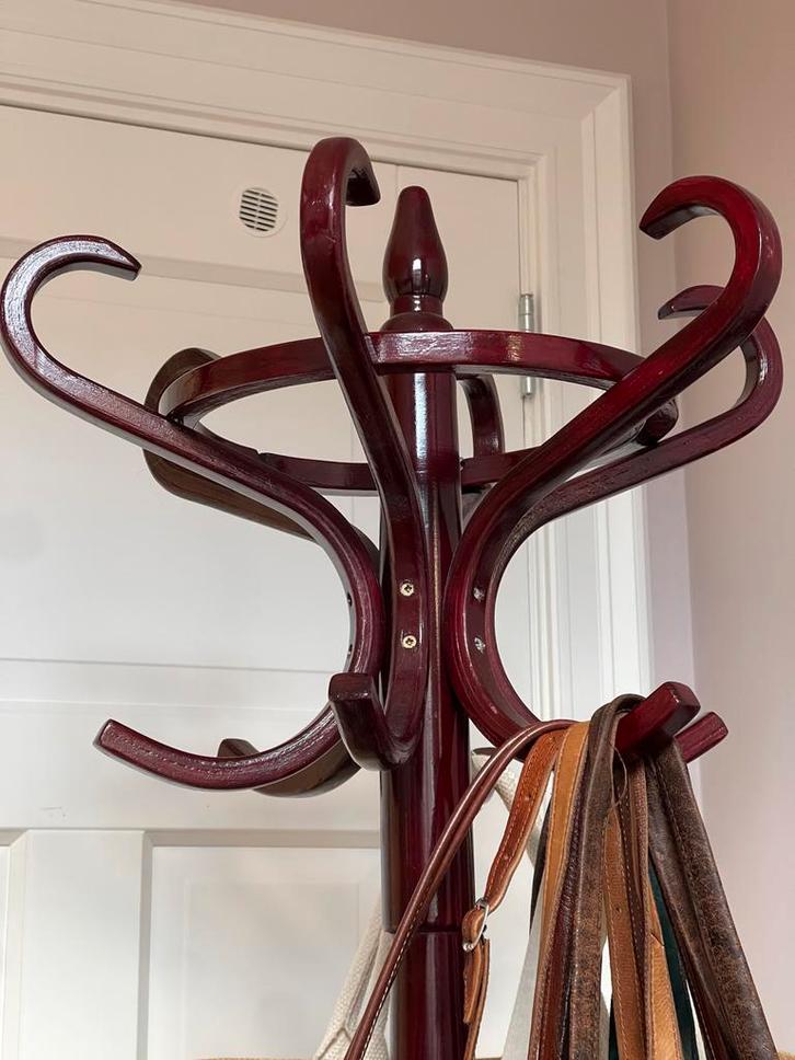 Houten Staande Kapstok Tonet-stijl, Huis en Inrichting, Woonaccessoires | Kapstokken, Gebruikt, Staande kapstok, 150 tot 200 cm