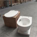KOOPJE! Toiletpot, Glans wit, Rimless, Soft close, nr135, Ophalen of Verzenden, Nieuw