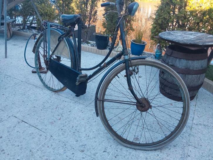 Oude Vintage Gazelle Damesfiets - Opknapper 1920 oldtimer, Fietsen en Brommers, Fietsen | Dames | Omafietsen, Gebruikt, 53 tot 56 cm