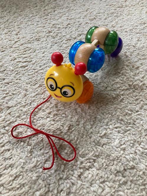 Hape - Trek/loop rups hout!, Kinderen en Baby's, Speelgoed | Babyspeelgoed, Zo goed als nieuw, Overige typen, Ophalen of Verzenden