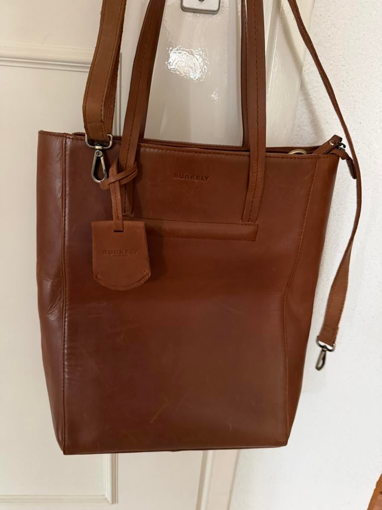 Burkely tas, Ophalen of Verzenden, Zo goed als nieuw, Bruin, Handtas