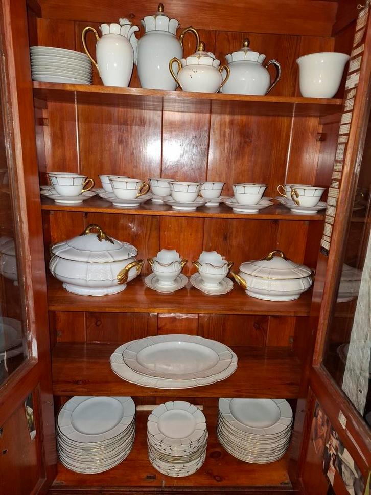 Rosenthal Bavaria Porseleinen Servies, Goud belegd uit 1926, Antiek en Kunst, Antiek | Servies compleet, Ophalen