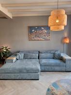 Bruce Loungebank Ribcord Blauw - 286cm breed, Ophalen, 250 tot 300 cm, Gebruikt, 100 tot 125 cm