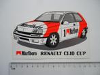 sticker Zandvoort race Marlboro Renault clio cup auto racing, Verzamelen, Stickers, Verzenden