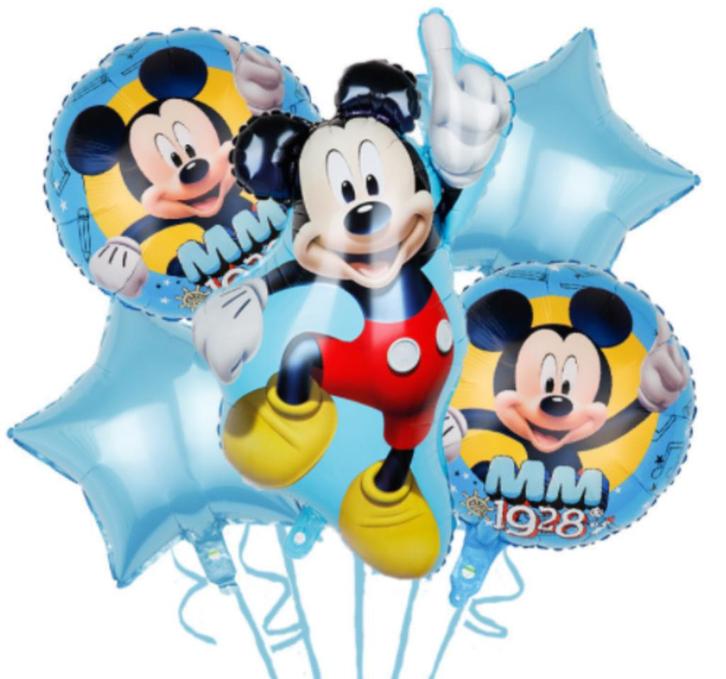 Disney Mickey Mouse - Blauw - Folie Ballonnen Set / Ballon, Hobby en Vrije tijd, Feestartikelen, Nieuw, Versiering, Verjaardag