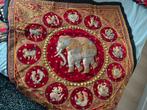 Kalaga wandkleed, vintage uit Thailand met olifant, Ophalen of Verzenden