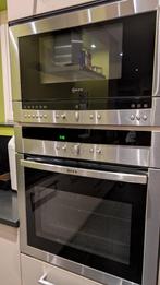 Moderne steengrijze grote eiland keuken +neff GEDEMONTEERD, Huis en Inrichting, Overige typen, Graniet of Steen, Ophalen of Verzenden