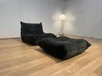 Ligne Roset Togo 1 zit + Poef Vellours – NP: €5.000, Huis en Inrichting, Zo goed als nieuw, https://www.ligne-roset.com/en/, 100 tot 125 cm