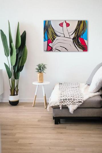 Vintage IKEA SOLMYRA Poster “Ssshhh” Pop Art Icon, 5070 cm beschikbaar voor biedingen