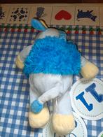 Eddy Toys giraffe knuffel blauw 27 cm groot, Ophalen of Verzenden