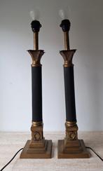 2 x Empire style tafellampen, Ophalen of Verzenden, Zo goed als nieuw, Metaal, Minder dan 50 cm