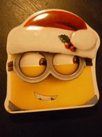 Minions Kerstblik/ kadoverpakking kerstmis / koekjesblik, Diversen, Kerst, Ophalen of Verzenden, Zo goed als nieuw