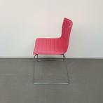 1x ARPER CATIFA 46 kunststof design stoelen - roze stof, Huis en Inrichting, Twee, Gebruikt, Metaal, Ophalen