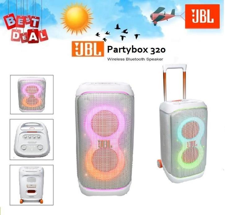 ✅NIEUW✅ JBL Partybox Stage 320 | Wit, Audio, Tv en Foto, Luidsprekers, Nieuw, Overige typen, 120 watt of meer, JBL, Ophalen of Verzenden
