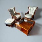 Uitmuntende staat Giorgetti Faux bamboo Salonset Jaren 60/70, Ophalen, Gebruikt, Riet of Rotan