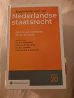 Nederlandse staatsrecht wolters kluwers, Boeken, Verzenden, Alpha, WO