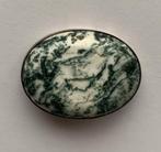 Mooie ovale broche, Sieraden, Tassen en Uiterlijk, Broches, Ophalen, Zo goed als nieuw, Zilver, Overige materialen