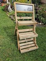 Houten plantenrek plantentrap etagère 3 etages, Tuin, Minder dan 60 cm, Rond, Nieuw