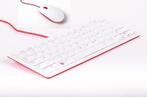 Officiële Raspberry Pi Toetsenbord & Muis Rood/Wit, Toetsenbord en muis-set, Nieuw, Ophalen of Verzenden, Qwerty