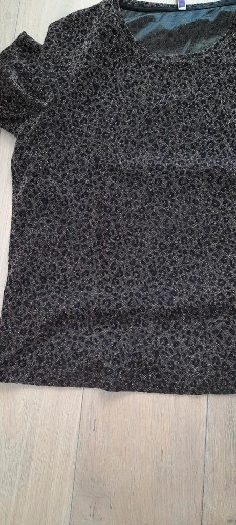 Izgs Dames Miss Etam pantertop maat XL Brons zwart, Kleding | Dames, Tops, Zo goed als nieuw, Maat 46/48 (XL) of groter, Zwart