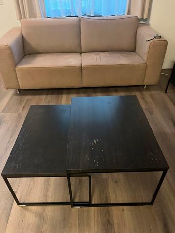 Zwarte Salon Tafel - Duo - strak design - gratis beschikbaar voor biedingen