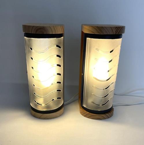 twee wandlampen, tafellampen IKEA Tassa vintage jaren ‘90, Huis en Inrichting, Lampen | Wandlampen, Gebruikt, Hout, Kunststof