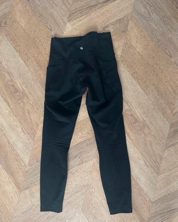 High-rise legging S, zijzak, nieuwstaat!, Kleding | Dames, Leggings, Maillots en Panty's, Zo goed als nieuw, Zwart, Ophalen of Verzenden