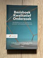 Ben Baarda - Basisboek Kwalitatief onderzoek, Ophalen of Verzenden, Zo goed als nieuw, HBO, Ben Baarda; Esther Bakker; Tom Fischer; Mark Julsing; Vincent...