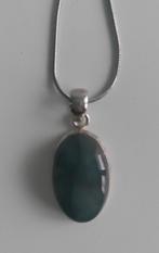 Edelsteenhanger Labradoriet in zilver "Nieuw", Overige voorstellingen, Nieuw, Ophalen of Verzenden, Met edelsteen