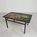 Vintage tegeltafel met afbeelding van stierengevecht, jaren, Ophalen of Verzenden