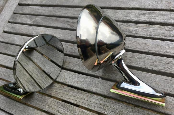 Chrome oldtimer GT spiegels, Auto diversen, Auto-accessoires, Nieuw, Ophalen of Verzenden