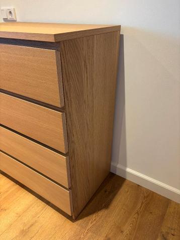 Te koop: IKEA MALM ladekast 4 lades eikenfineer - afbeelding 3