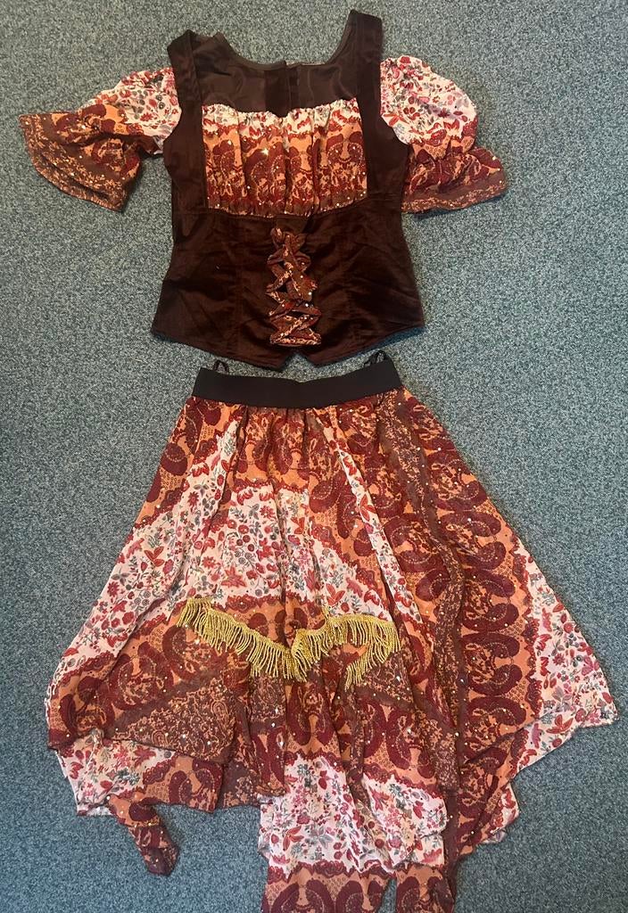 Mooi zigeuner outfit carnaval maat M, Ophalen of Verzenden, Zo goed als nieuw, Maat 38/40 (M), Carnaval