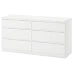 Malm lade kast wit Ikea, Ophalen, Zo goed als nieuw, 25 tot 50 cm, Minder dan 100 cm