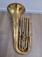 Thomann bastuba, Ophalen of Verzenden, Gebruikt, Bes-tuba, Met koffer of draagtas