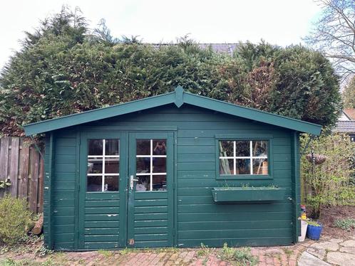 Houten schuur / tuinhuis, Tuin en Terras, Tuinhuizen, Gebruikt, Schuur, Hout, 250 tot 500 cm, 200 tot 400 cm, 3 ramen of meer