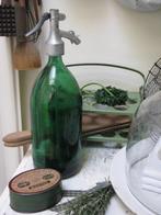 Mooie oude spuitwaterfles * brocante spuitwater fles syphon, Ophalen of Verzenden
