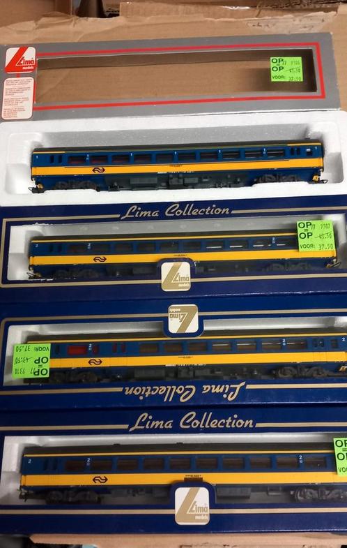 Te koop 7x lima ns icr wagons ho, Hobby en Vrije tijd, Modeltreinen | H0, Nieuw, Wagon, Gelijkstroom, Lima, NS, Verzenden