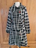 Desigual mantel lange jas zwart wit knopen mt 38 zgan, Kleding | Dames, Maat 38/40 (M), Overige kleuren, Ophalen of Verzenden