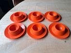 Oranje Eierdopjes - Set van 6, Ophalen of Verzenden