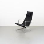 2x Vitra Eames EA 124 Fauteuil Zwart Hopsak - Gepolijst, Niet ingevuld, Niet ingevuld, Ophalen of Verzenden, Zo goed als nieuw