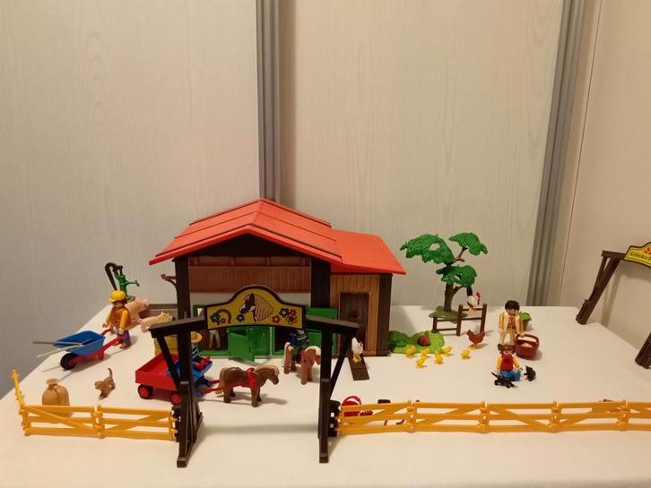 Playmobil vintage ponyranche, met varkens en kippen., Kinderen en Baby's, Speelgoed | Playmobil, Gebruikt, Ophalen of Verzenden