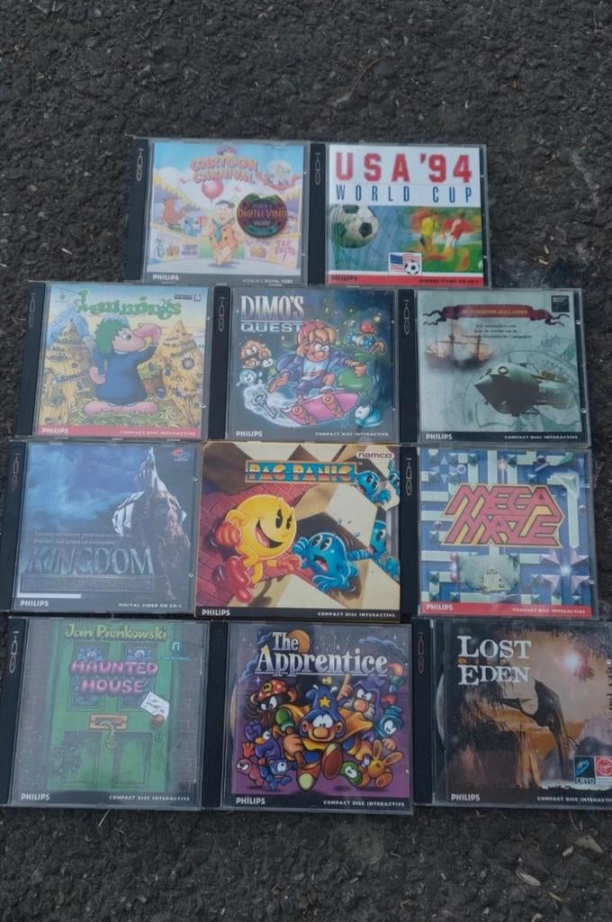 11 phillips cd-i spellen pac panic,lost eden,lemmings, Spelcomputers en Games, Games | Overige, Zo goed als nieuw, Overige genres