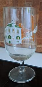 Bierglas Hengelo met afbeelding oude en nieuwe stadhuis 1964, Antiek en Kunst, Antiek | Glas en Kristal, Ophalen of Verzenden