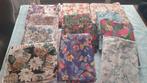 Partijtje quiltstoffen/ quiltlappen  12 stuks Bloemmotieven, Hobby en Vrije tijd, Stoffen en Lappen, Ophalen of Verzenden, Zo goed als nieuw