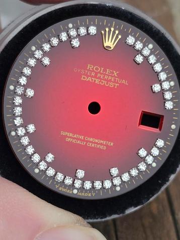 Rolex Datejust briljanten vignette wijzerplaat.  beschikbaar voor biedingen