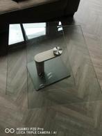 Salontafel glas (draaibaar), Huis en Inrichting, Tafels | Salontafels, Ophalen of Verzenden, Zo goed als nieuw