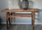 Mooie houten sidetable, Ophalen, Gebruikt, 25 tot 50 cm, Rechthoekig