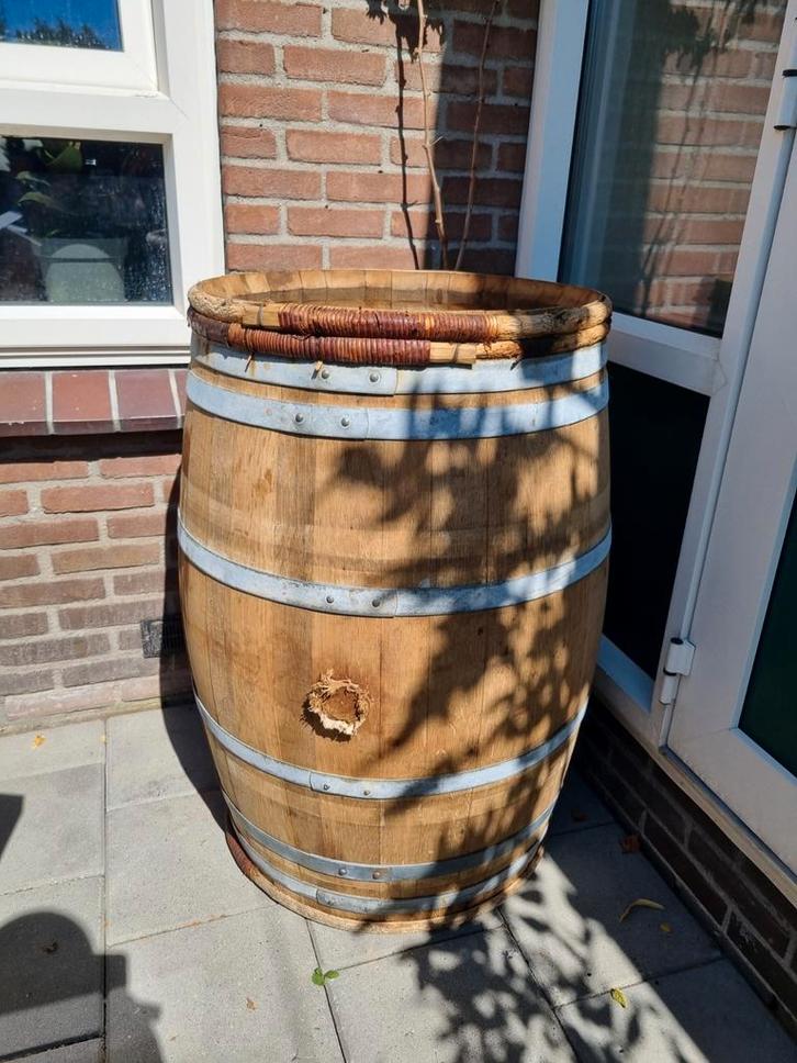 Houten Wijnvat / Regenton, Tuin en Terras, Regentonnen, Zo goed als nieuw, Hout, Ophalen
