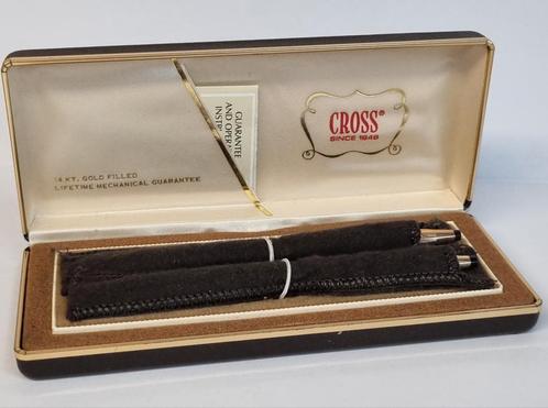 Cross set 14k. G.F, Verzamelen, Pennenverzamelingen, Zo goed als nieuw, Balpen, Cross, Ophalen